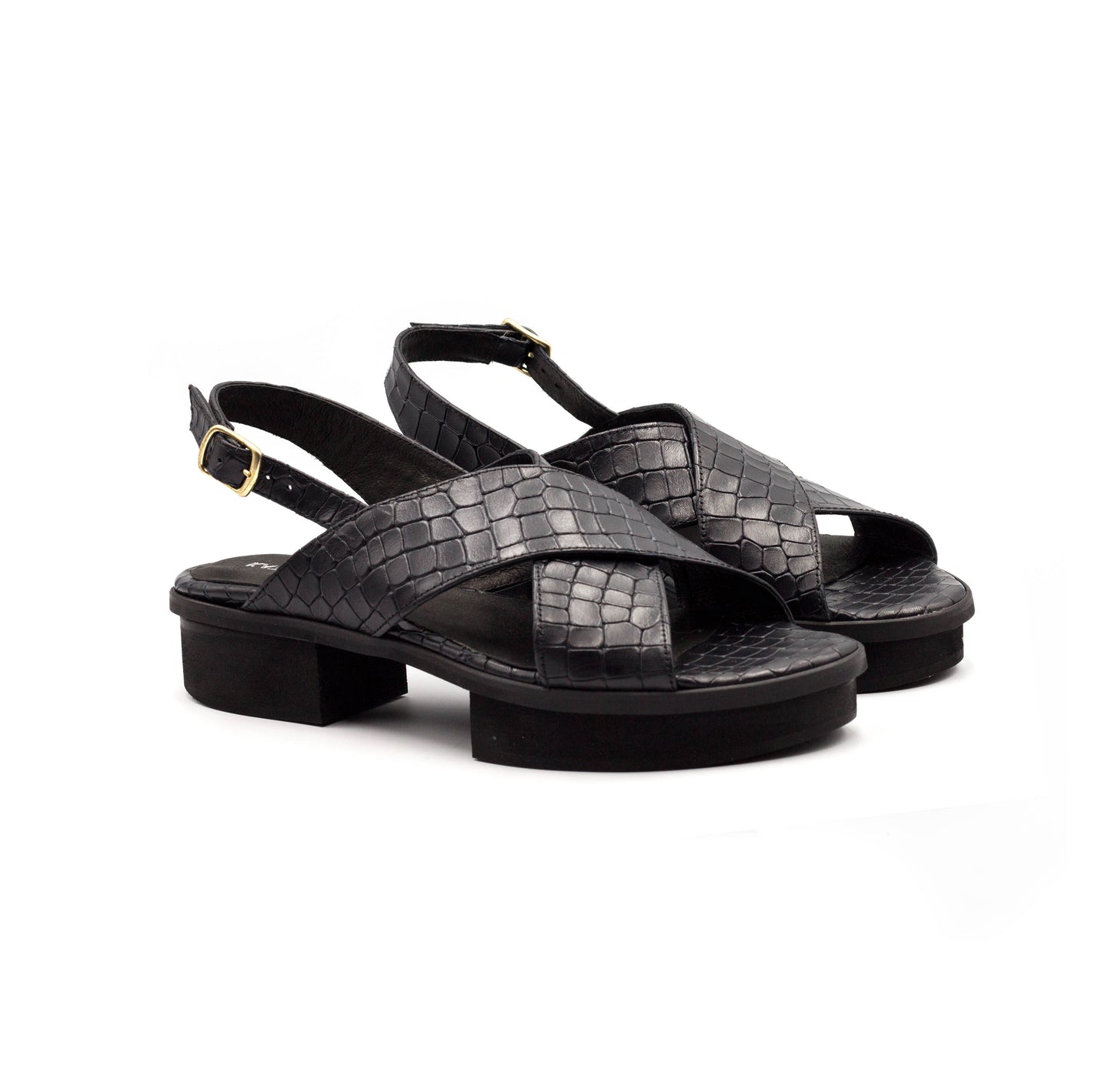 Jade - Black designer Sandals