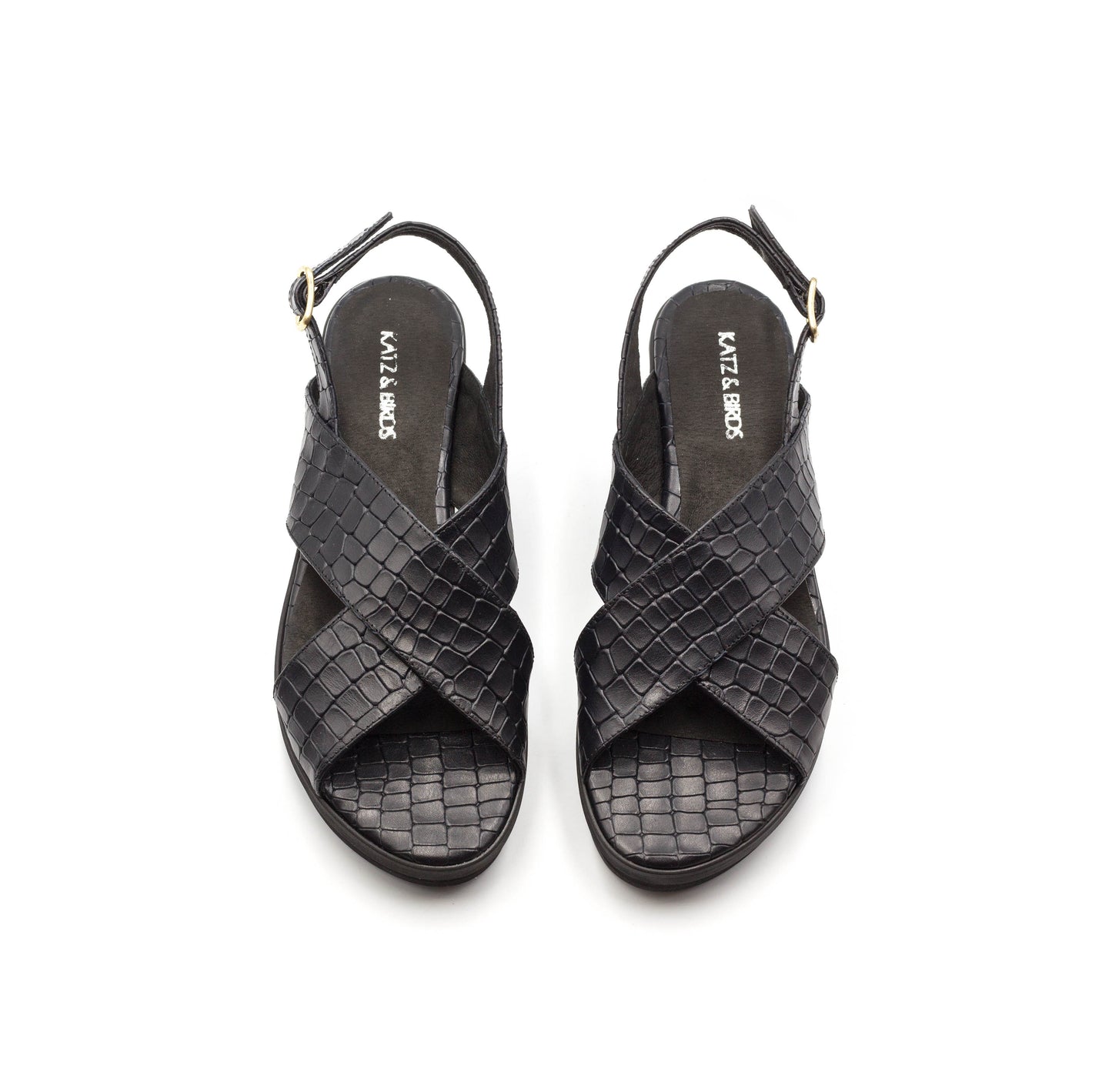 Jade - Black designer Sandals