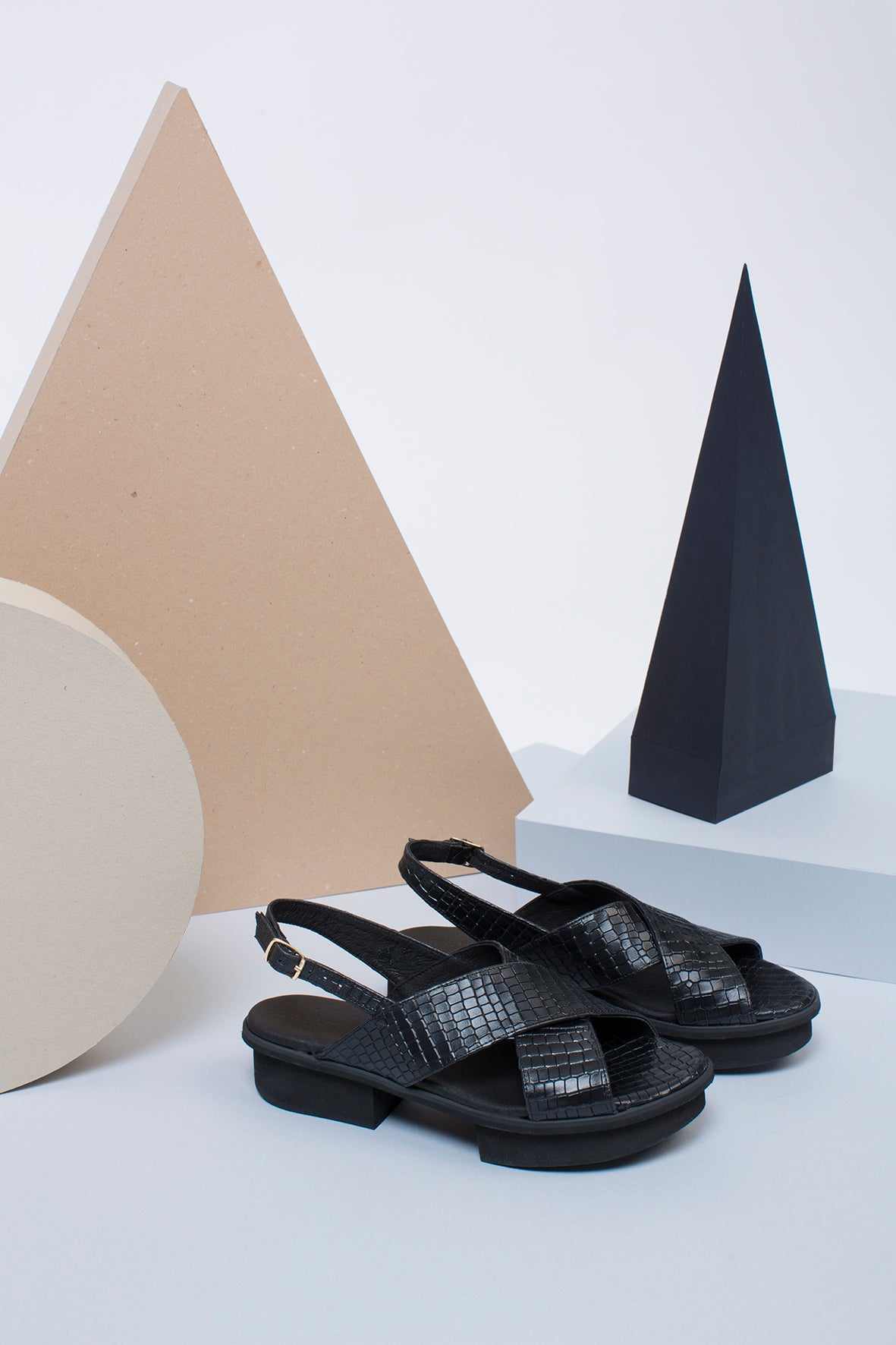 Jade - Black designer Sandals
