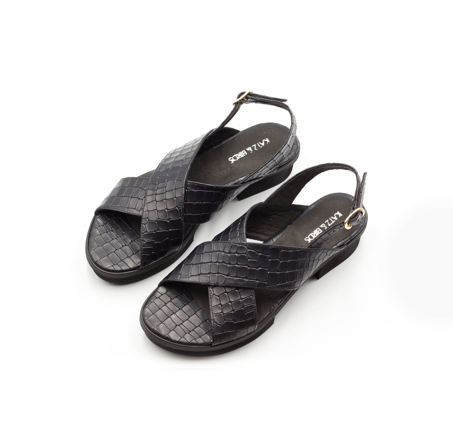 Jade - Black designer Sandals