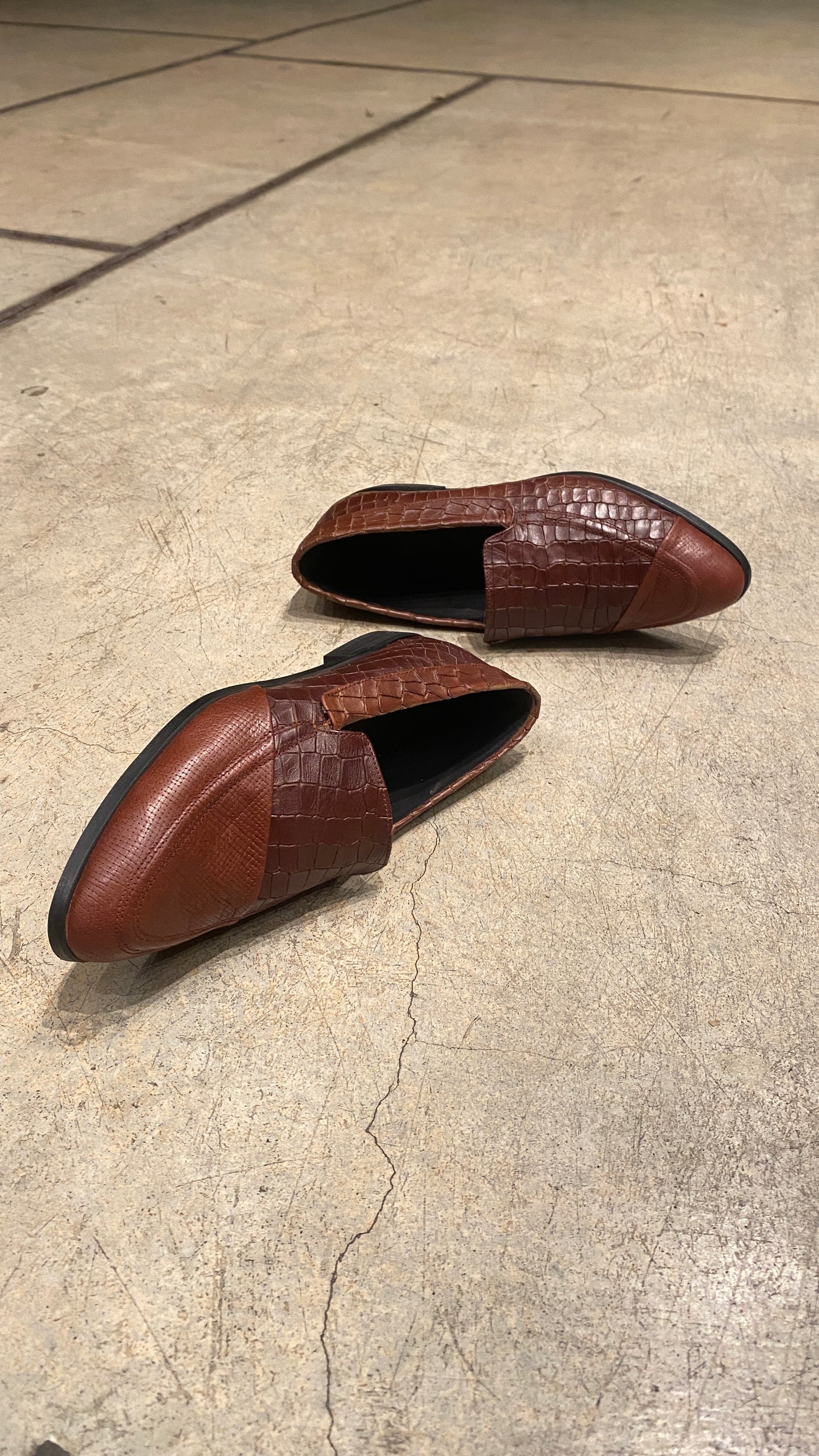 Chocolate Berlin - Two Pattern Moccasins Shoes
