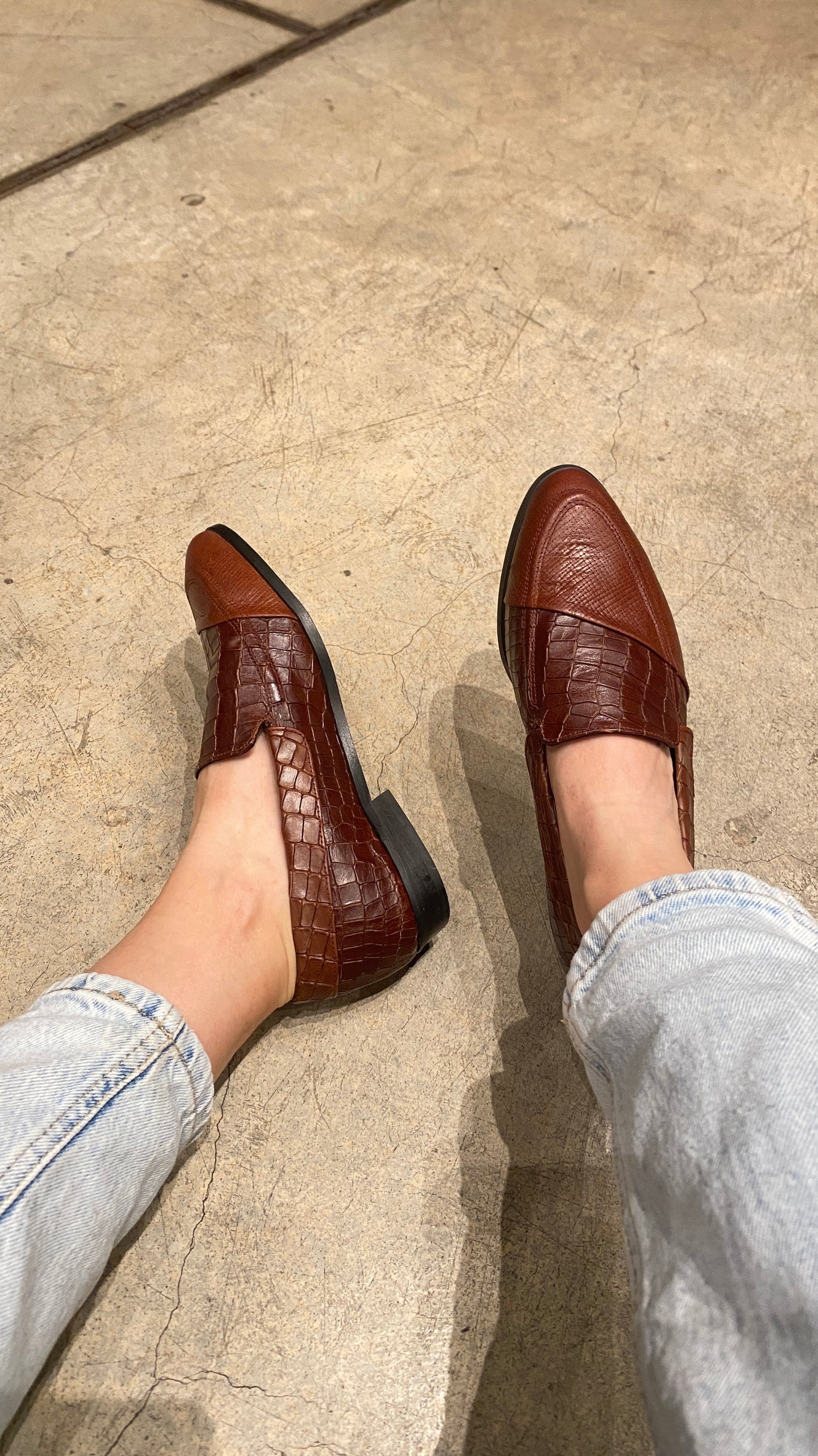 Chocolate Berlin - Two Pattern Moccasins Shoes