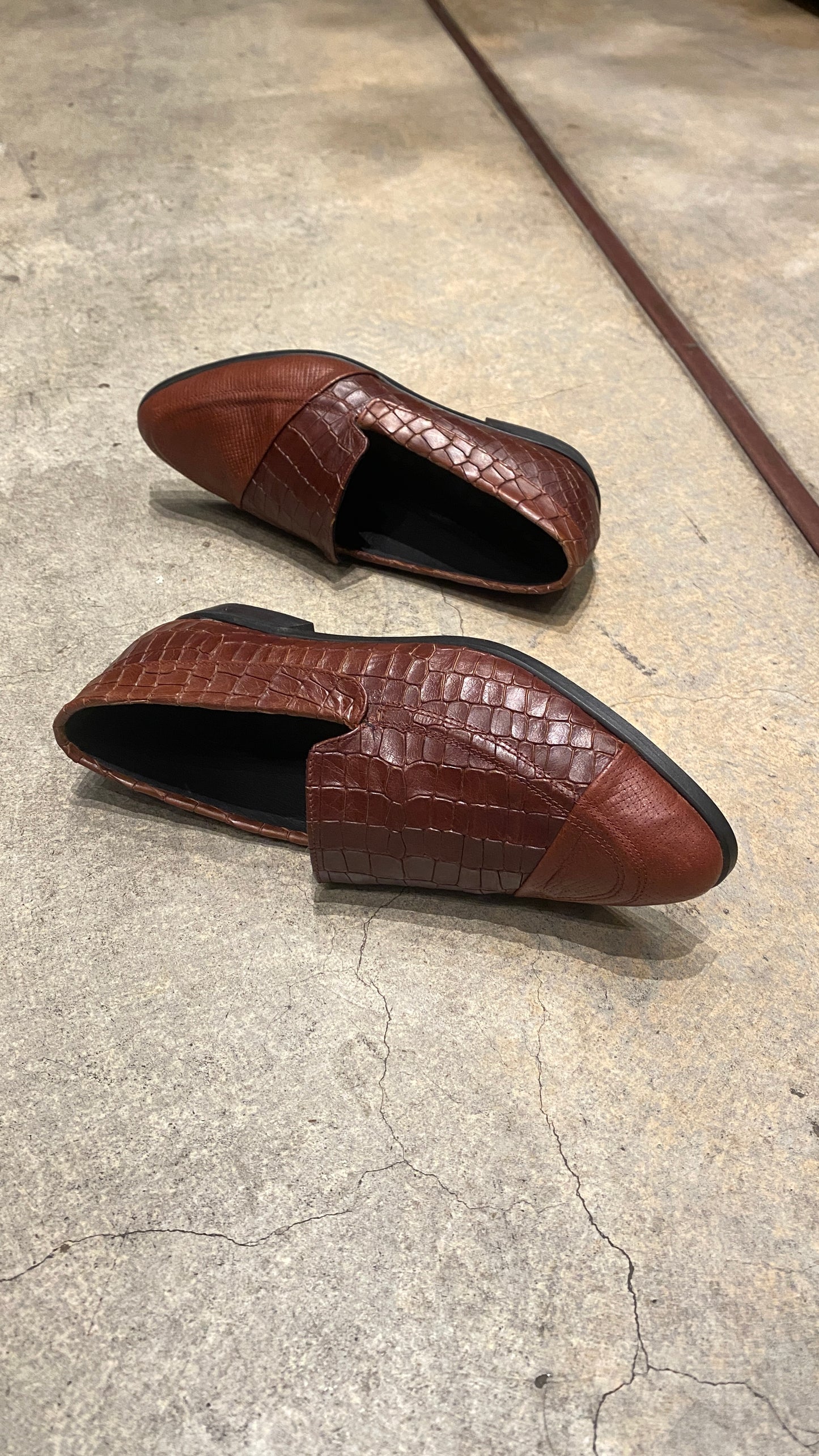 Chocolate Berlin - Two Pattern Moccasins Shoes