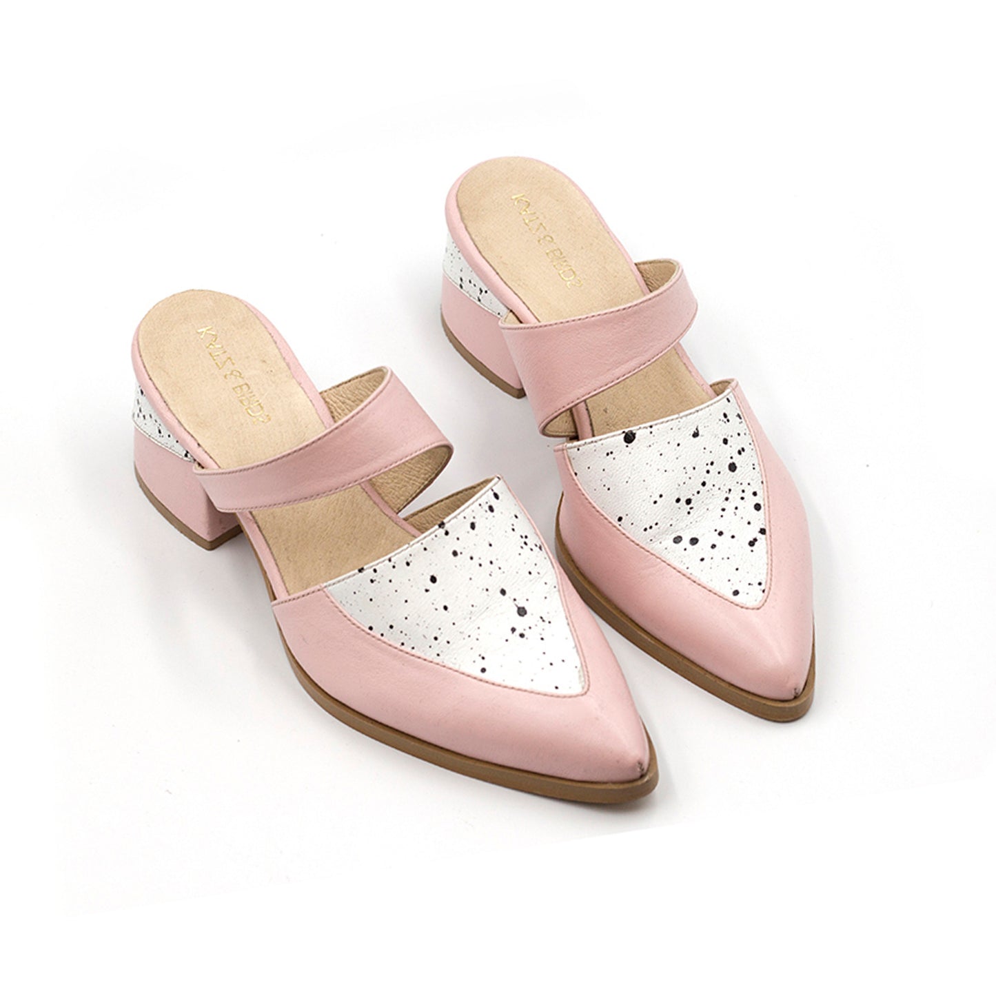 Pink Pointed Toe Mules - Bermuda