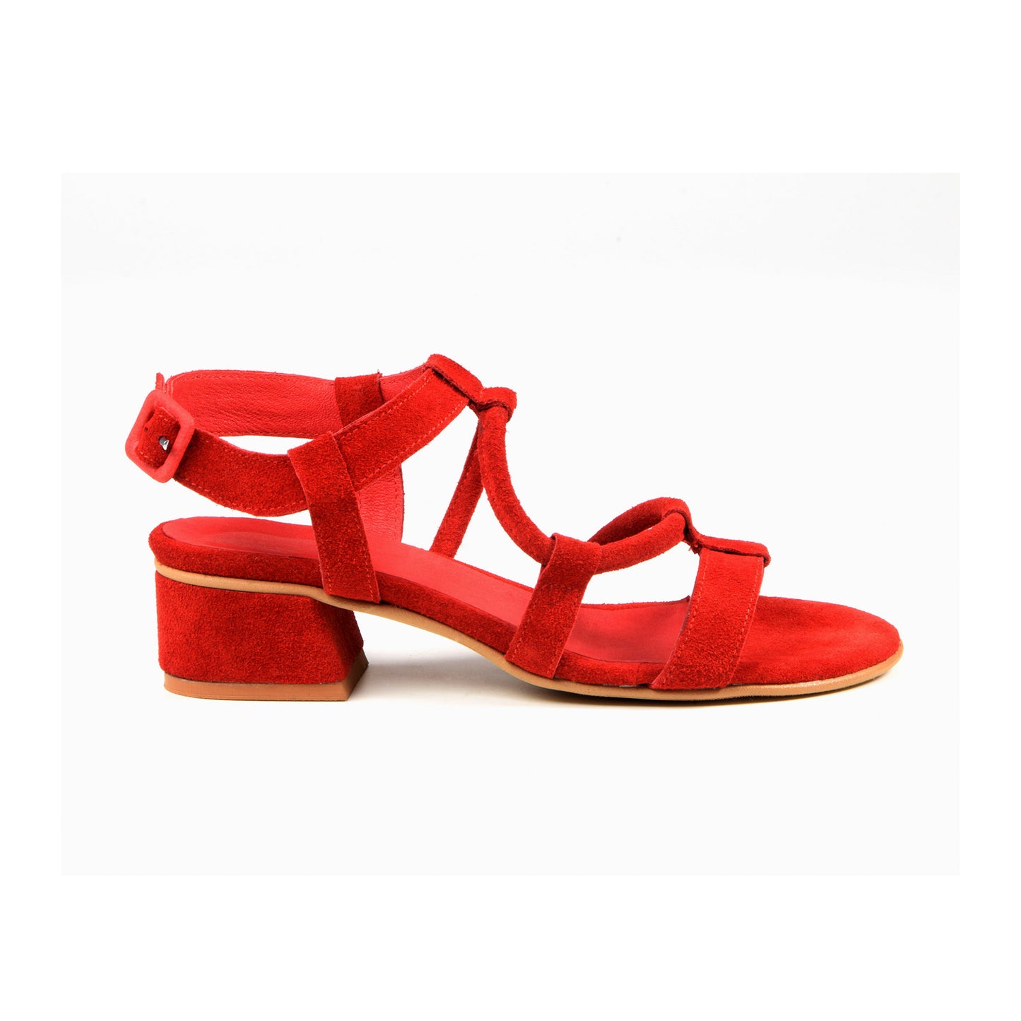 Red Strappy Sandals- Cactus