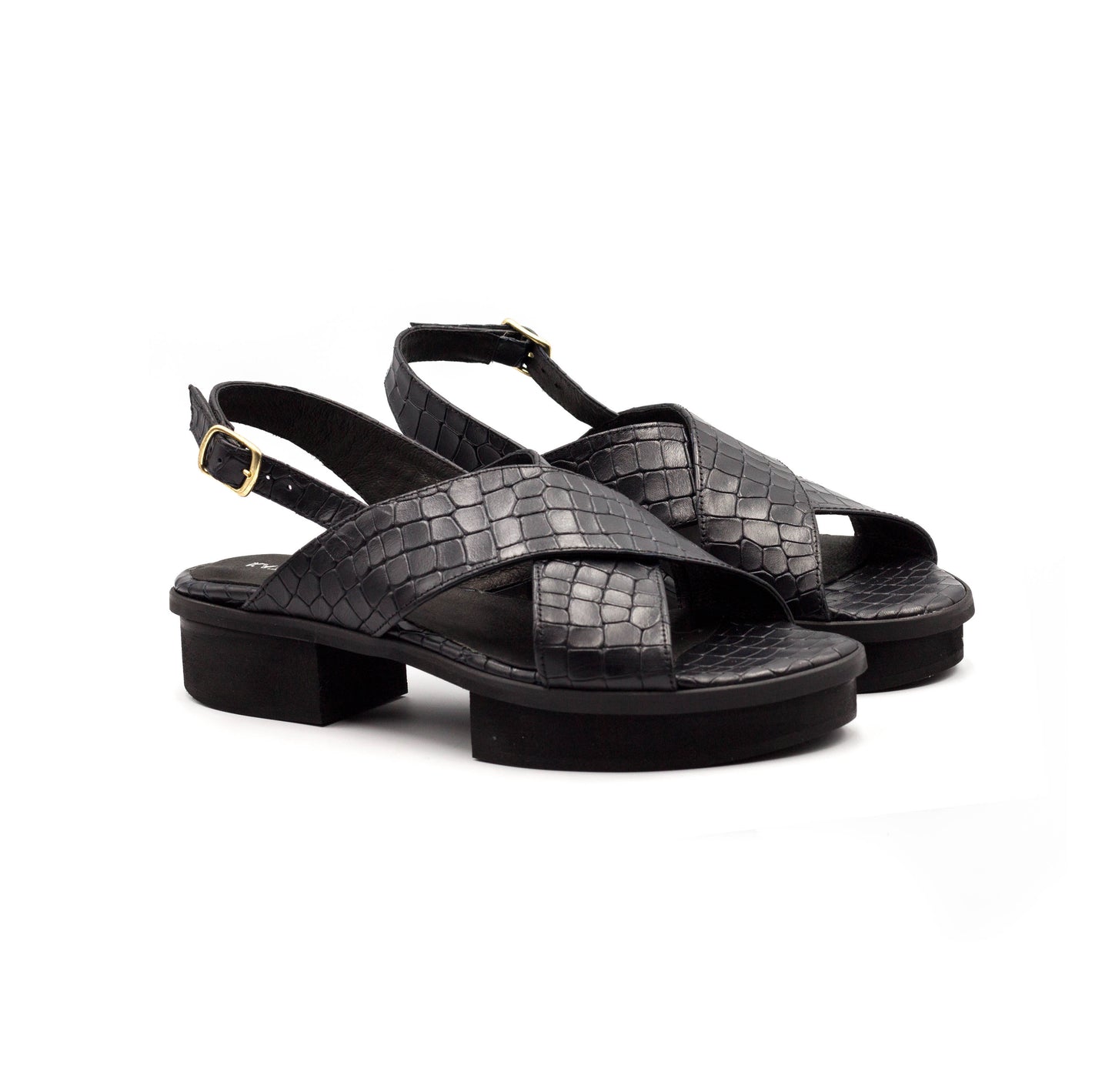 Jade -  Black designer Sandals