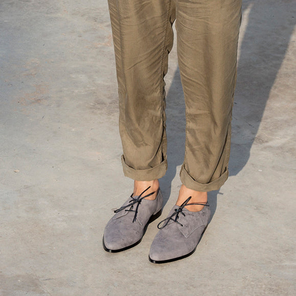 Gray Oxford Shoes