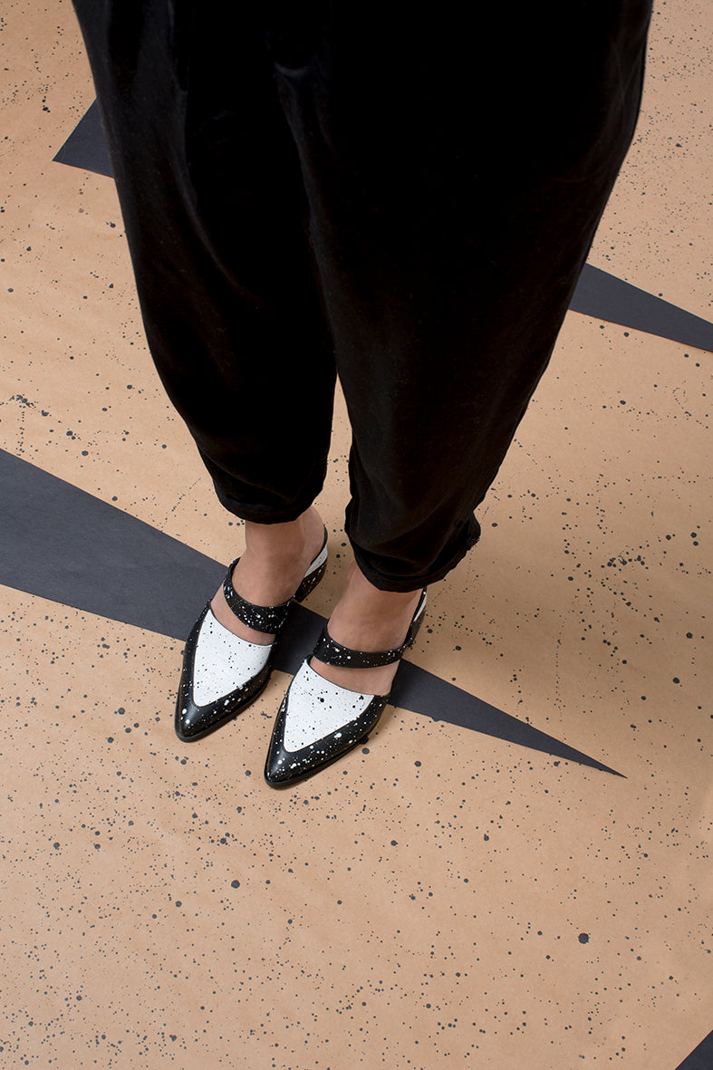 Black and White - Bermuda - Slip Ons