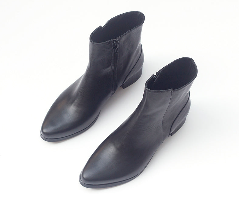 Crane - Black Ankle Boots