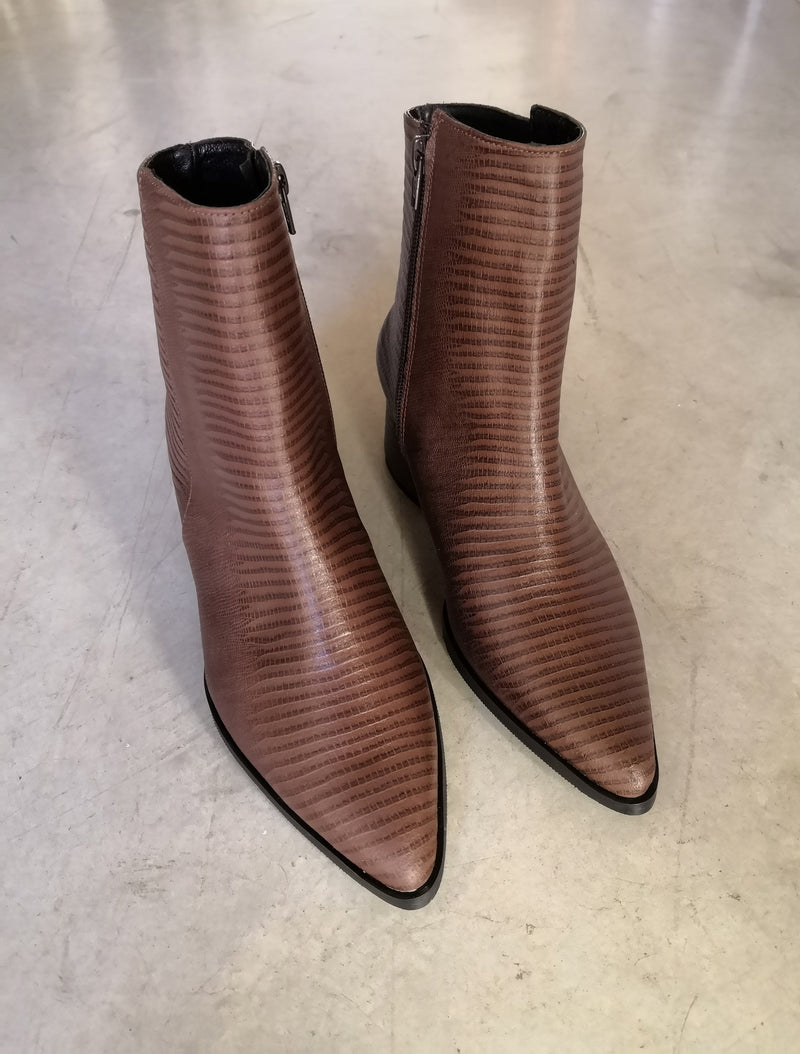 Dark Brown Heeled Boots