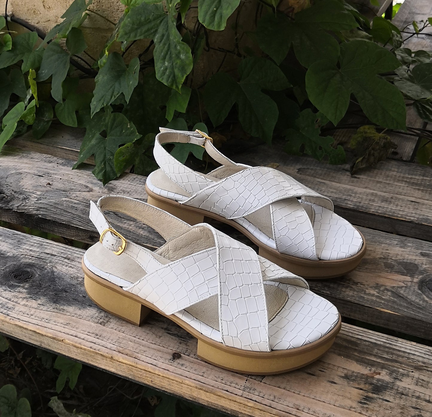 Jade - White Women Sandals